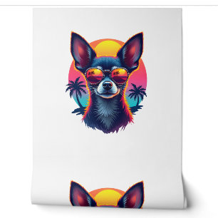 Papier Peint Chihuahua peinture Abstraite couleur mignonne Chie