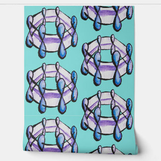 Papier Peint Chimie Classe Benzene Molecules Geek scientifique