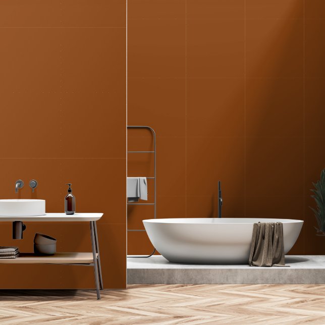 Papier Peint Chocolat Brown foncé Abstrait moderne (Salle de bain)