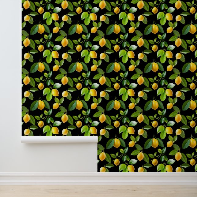 Papier Peint Citron et sa branche 3 (Application)