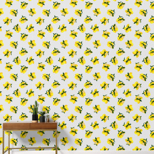 Papier Peint Citron gris citron