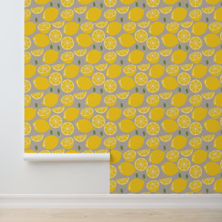 Papier peint citron Motif