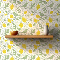 Citrons, Feuilles et oiseaux frais ID1052