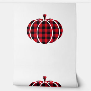 Papier Peint Citrouille de Thanksgiving C rouge et noir