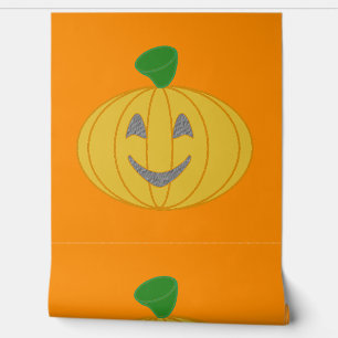 Papier Peint Citrouille orange