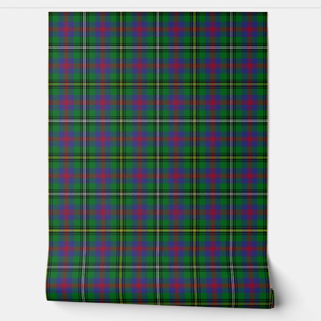 Papier Peint Clan écossais en tartan de bois (Déroulement)