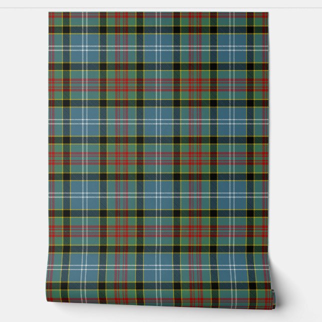 Papier Peint Clan écossais Paisley Tartan (Déroulement)