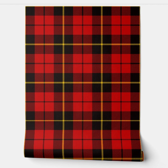 Papier Peint Clan écossais Plaid de Wallace Tartan (Déroulement)