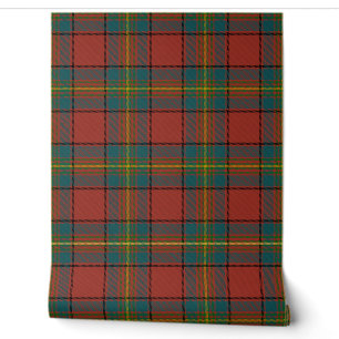 Papier Peint Clan écossais Plaid Oliver Red Tartan