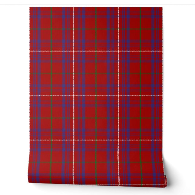 Papier Peint Clan écossais Tartan Plaid rose (Déroulement)