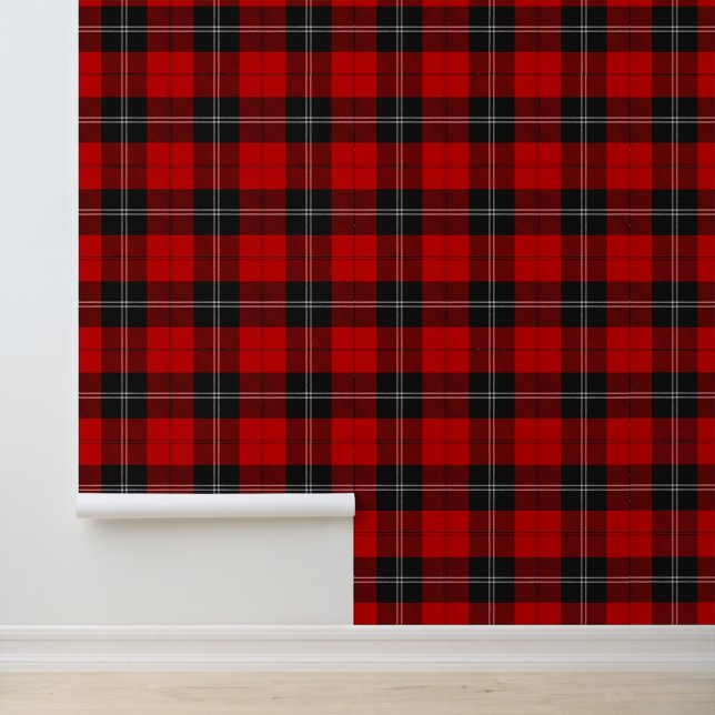 Papier Peint Clan Ramsay Red Tartan (Application)