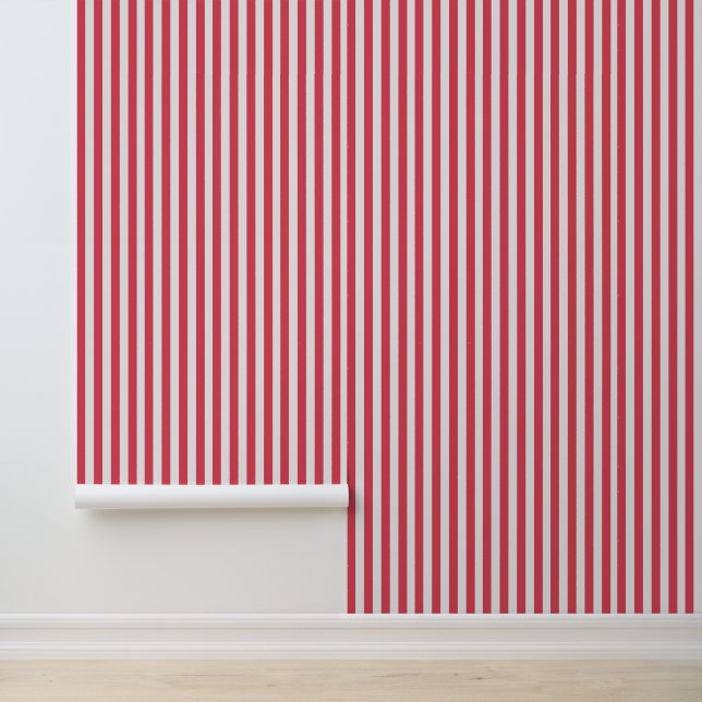 Papier Peint Classé Côtier Chic Corail Blanc Tailles (Application)
