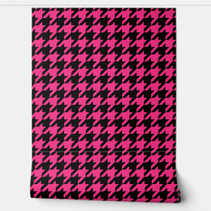 Papier Peint Coche de pied de chemise rose noir