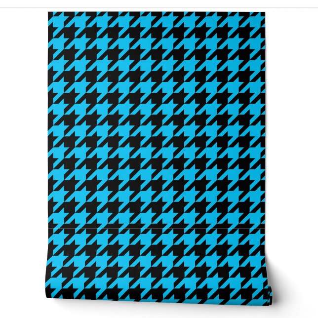 Papier Peint Coche de pied noir bleu (Déroulement)