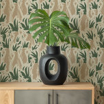Papier Peint Cockatoès d'Art Pop Tonique<br><div class="desc">Présentez une touche d'élégance moderne à vos intérieurs avec le papier peint "Earthy Toned Pop Art Cockatoos". Ce design distinctif est composé d'un motif répétitif de cockatoos avec des crêtes frappantes, représenté dans un style pop art contemporain. La palette de couleurs des verts terreux, des beiges doux et des taupes...</div>