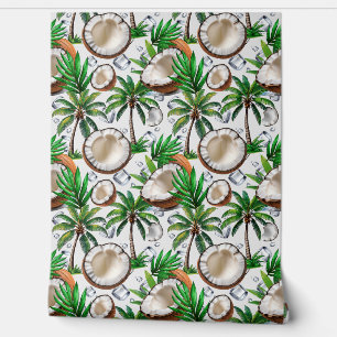 Papier Peint Cocotier Palm Tree Tropical Motif Design