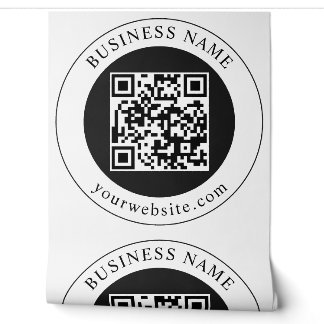 Papier Peint Code QR avec nom d'entreprise modifiable