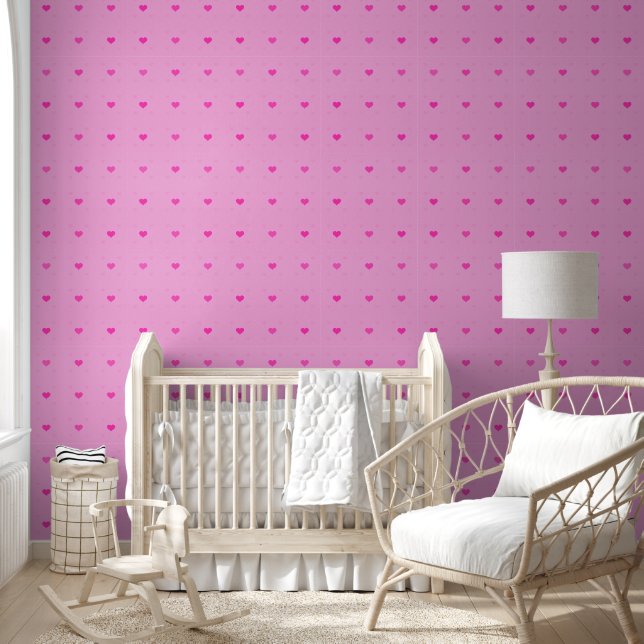 Papier Peint Coeurs d'amour - Motif sans couture 14 (Enfants)