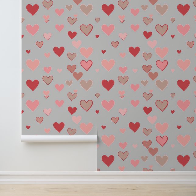 Papier Peint Coeurs joueurs Motif sans couture (Application)
