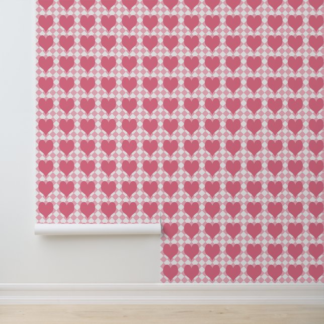 Papier Peint Coeurs roses (Application)