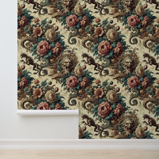 Papier Peint Coeurs sauvages & Chiens de Gaunt - Gothique victo