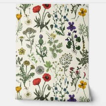 Collage de fleurs sauvages