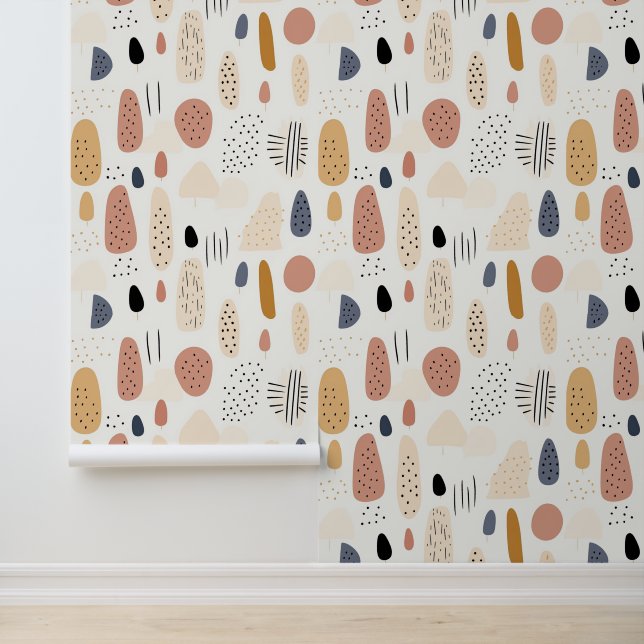 Papier Peint Collection Abstraite Retro Popular Boho (Application)