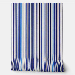 Papier Peint Collection branchée Summer Navy Blue Boat Stripes