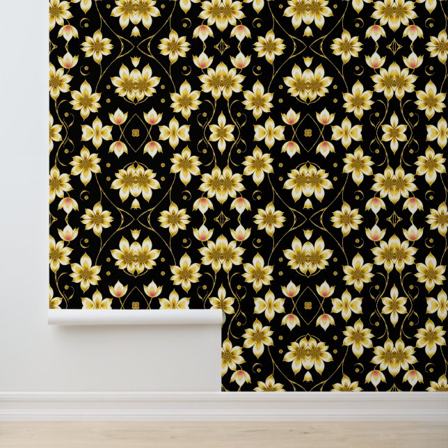 Papier Peint Collection d'or noir tendance Art déco (Application)