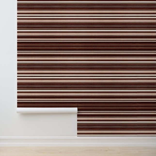 Papier Peint Collection moderne Brown Blanc Luxe Linge Texture (Application)