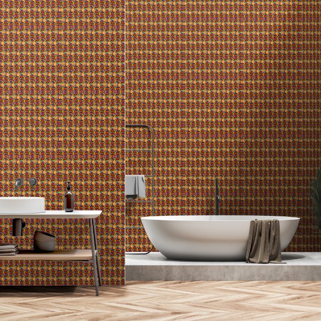 Papier Peint coloré (Salle de bain)