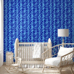 Papier Peint Conception Abstraite Irrégulière Bleu Cyan 