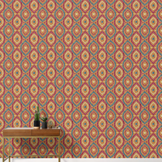 Papier Peint Conception abstraite rétro dans le style navajo Ik