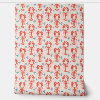 Papier Peint Conception d'animal surréaliste avec motif homard