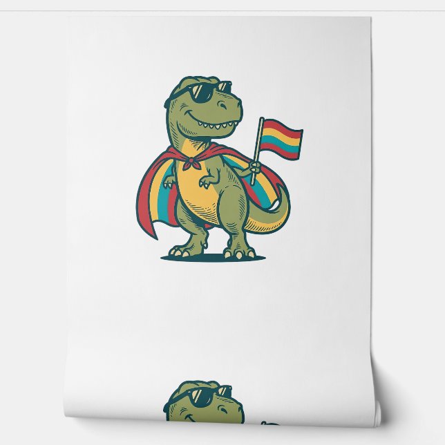 Papier Peint Conception de chemise vectorielle de dinosaure de  (Déroulement)
