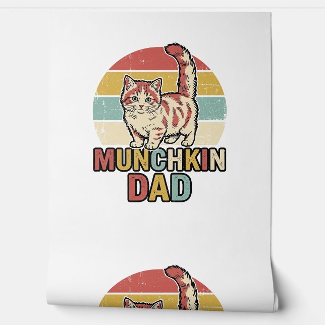 Papier Peint Conception de chemise vectorielle pour papa Munchk (Déroulement)