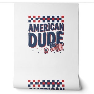 Papier Peint Conception de chemise vintage patriotique mec amér