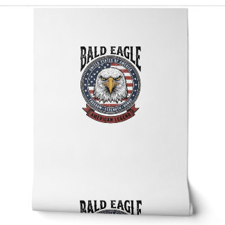 Papier Peint Conception de T-Shirt Patriotique Aigle Américain