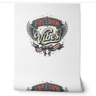 Papier Peint Conception de T-Shirt Patriotique Vintage Vibes de