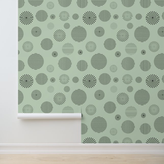 Papier Peint Conception des cercles Abstraits (Application)