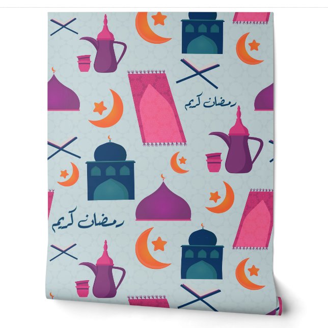 Papier Peint Conception festive de Ramadan islamique (Déroulement)