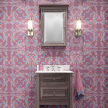 Conception ornementale baroque rose clair