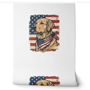 Papier Peint Conception vectorielle vintage patriotique de Gold