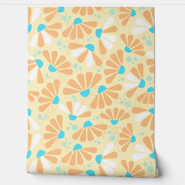 Papier Peint Confetti de fleurs sur lunette (Déroulement)