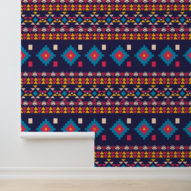 Papier peint cool Aztec motif (Application)