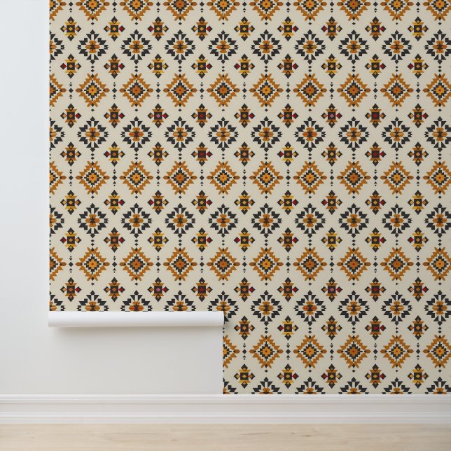 Papier Peint Cool Aztec motif carrelé occidental (Application)