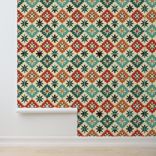 Papier Peint Cool Aztec Western carrelé motif Wallpaper