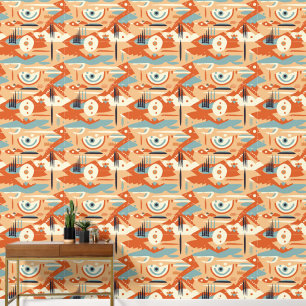 Papier Peint Cool Boho Sud-Ouest motif carrelé