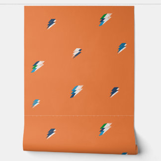 Papier Peint Cool Lightning Bold motif sur Orange