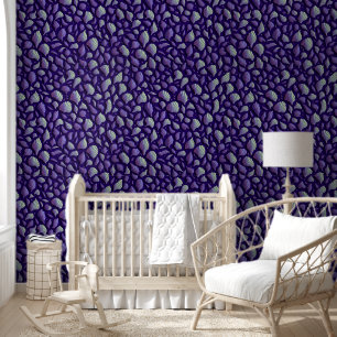 Papier Peint Coques de mer violettes asymétriques